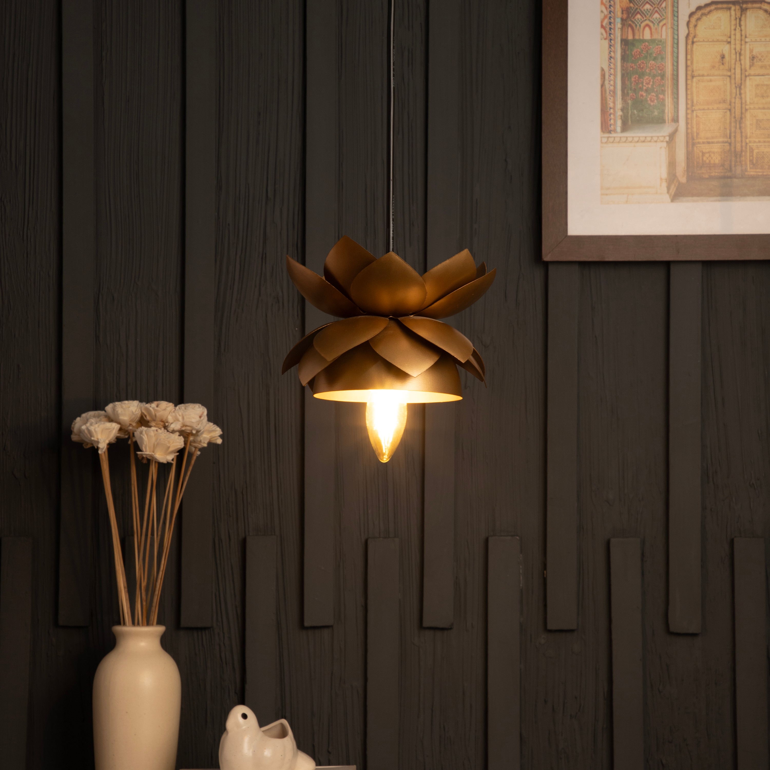 Lotus Pendant Light By Shoppeefry