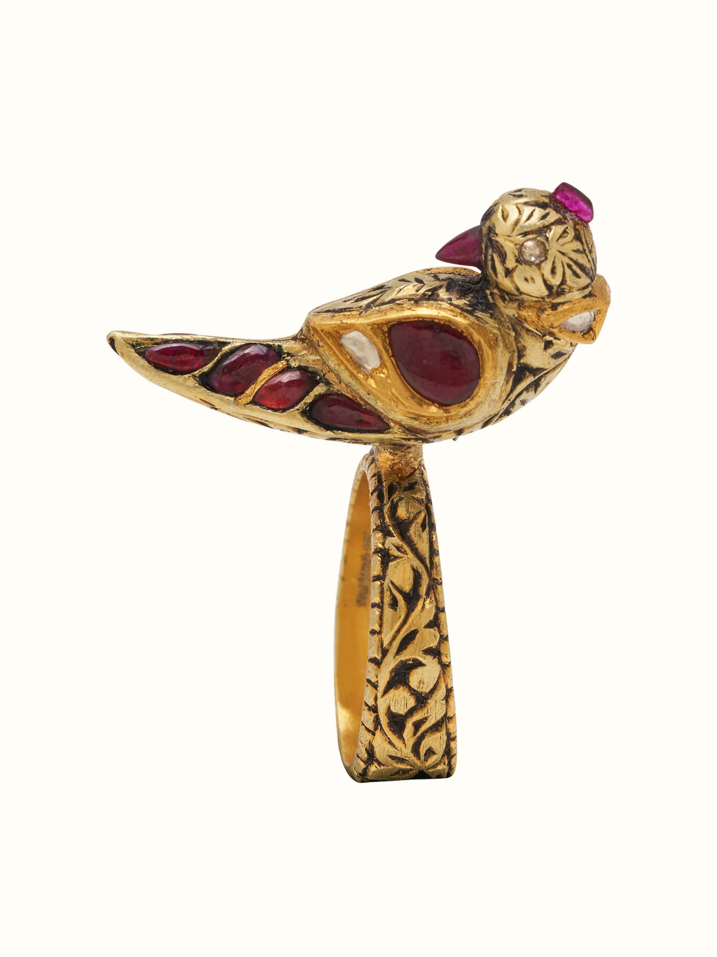 Front view of Partash 18 Karat gold ring featuring a classic design and high-quality gold.