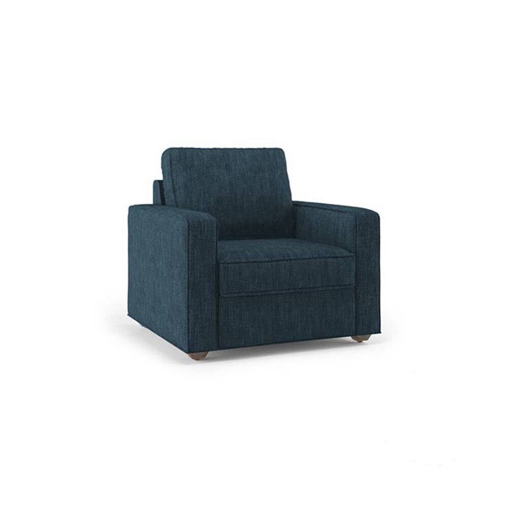 Apollo Compact Sofa Set (Colour : Indigo Blue, Cushion : Soft, Back Type : Regular, Seater : 3+2+1)