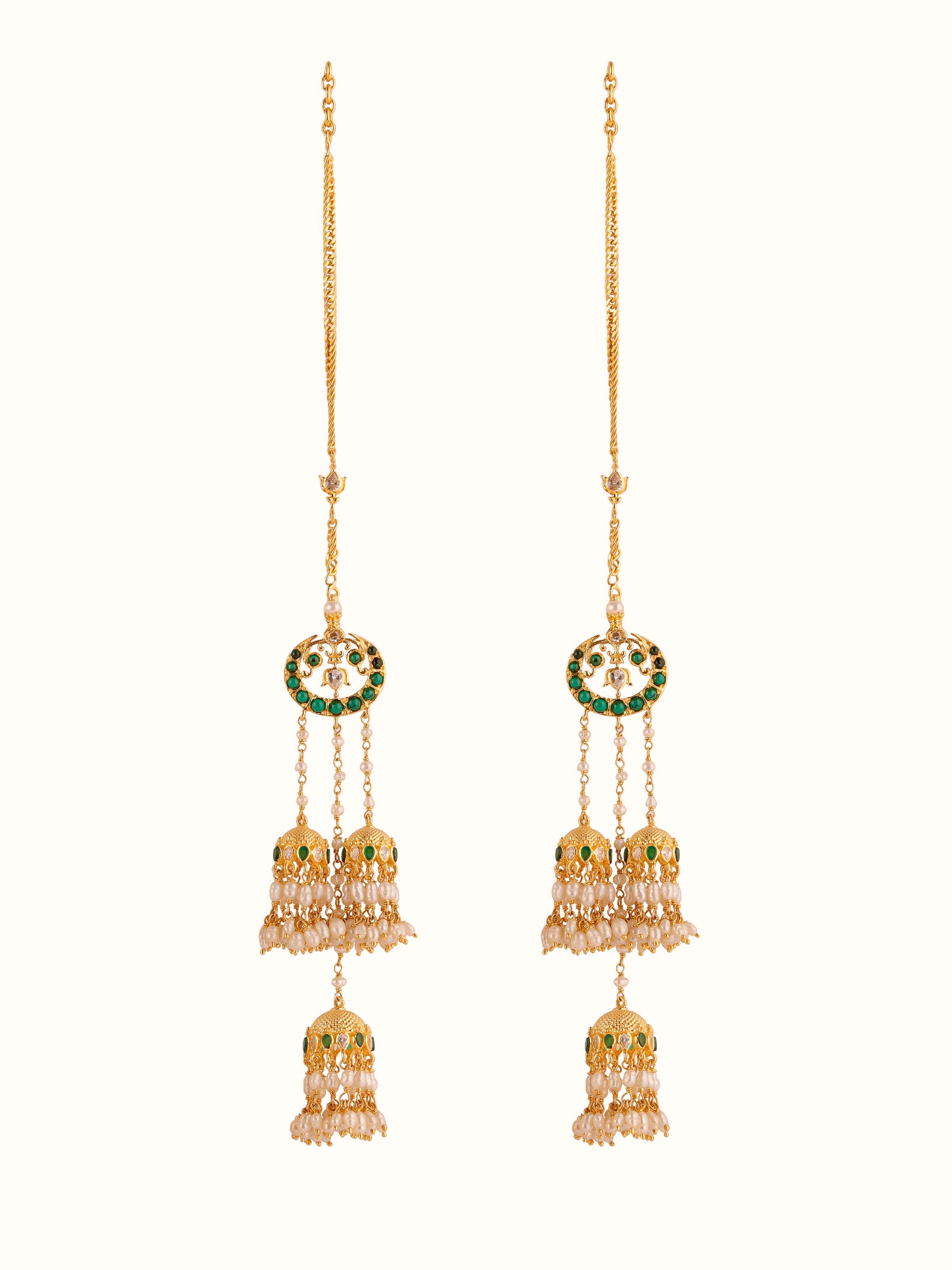 Front view of Guttapusalu Silver Drop Earrings showcasing detailed silver craftsmanship