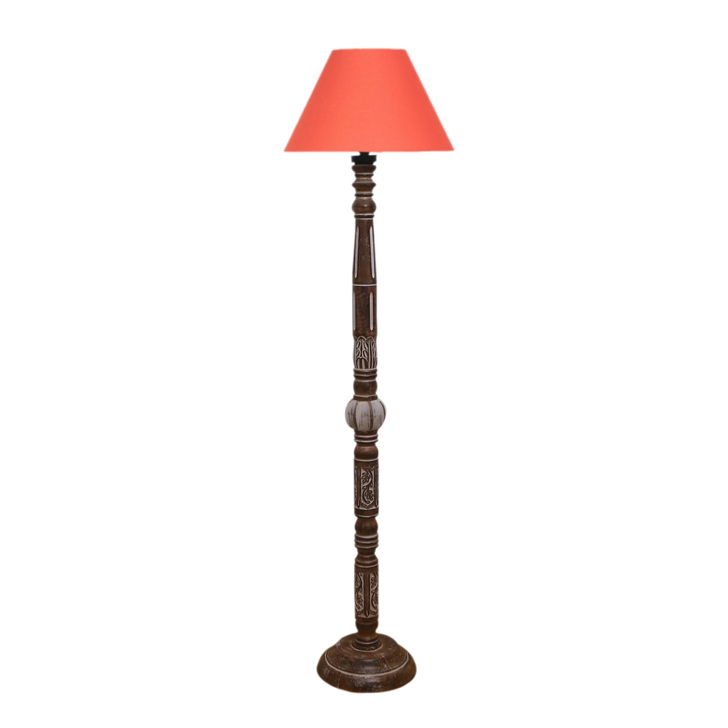 Devansh Wooden Floor Lamp