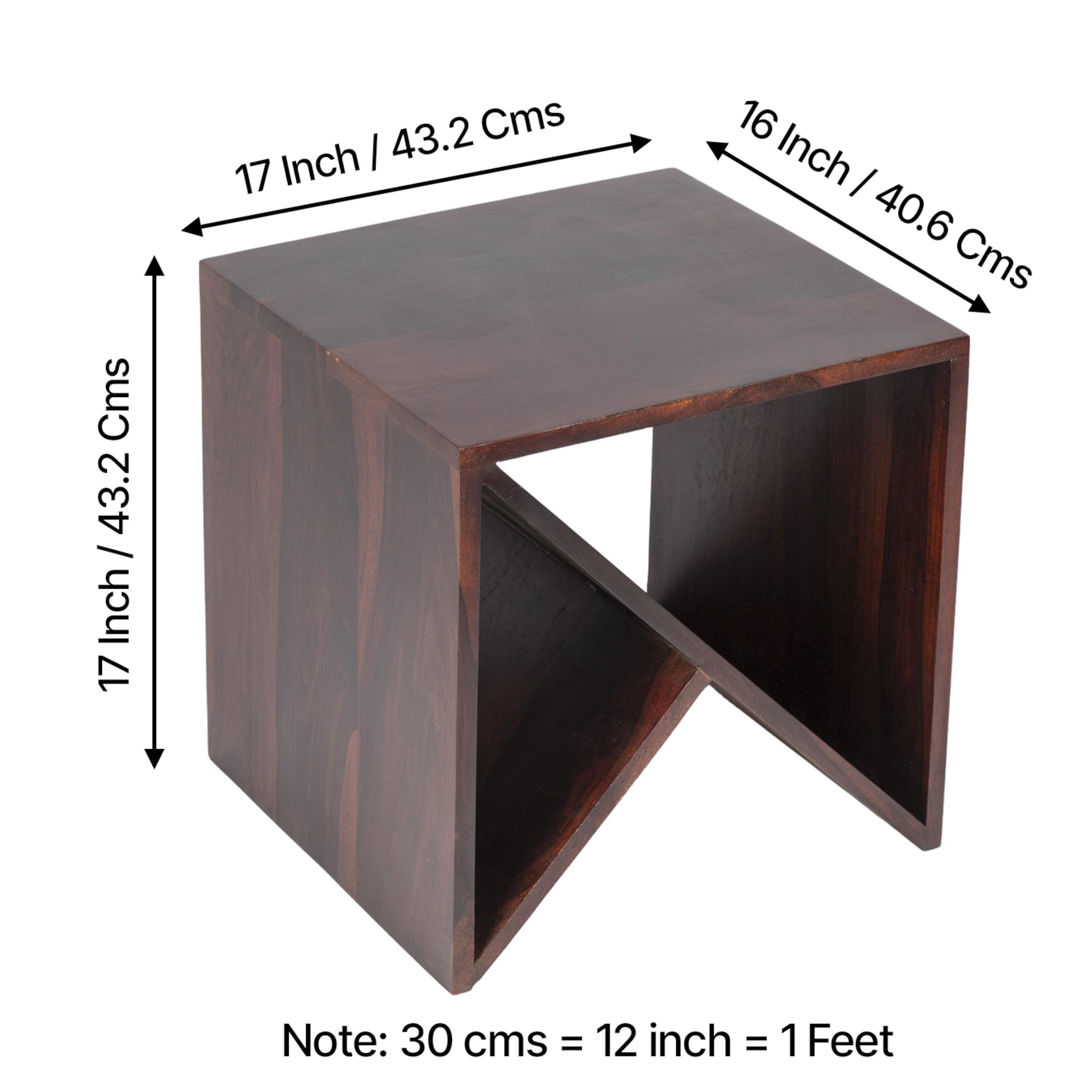 Noah Side Table - Walnut Finish