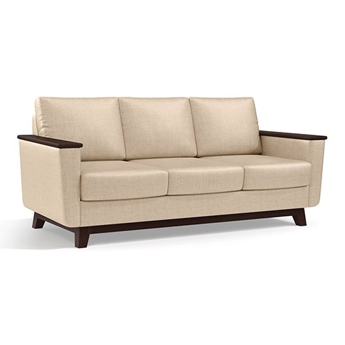 Corby Essential 3 Seater Fabric Sofa in Pearl Colour