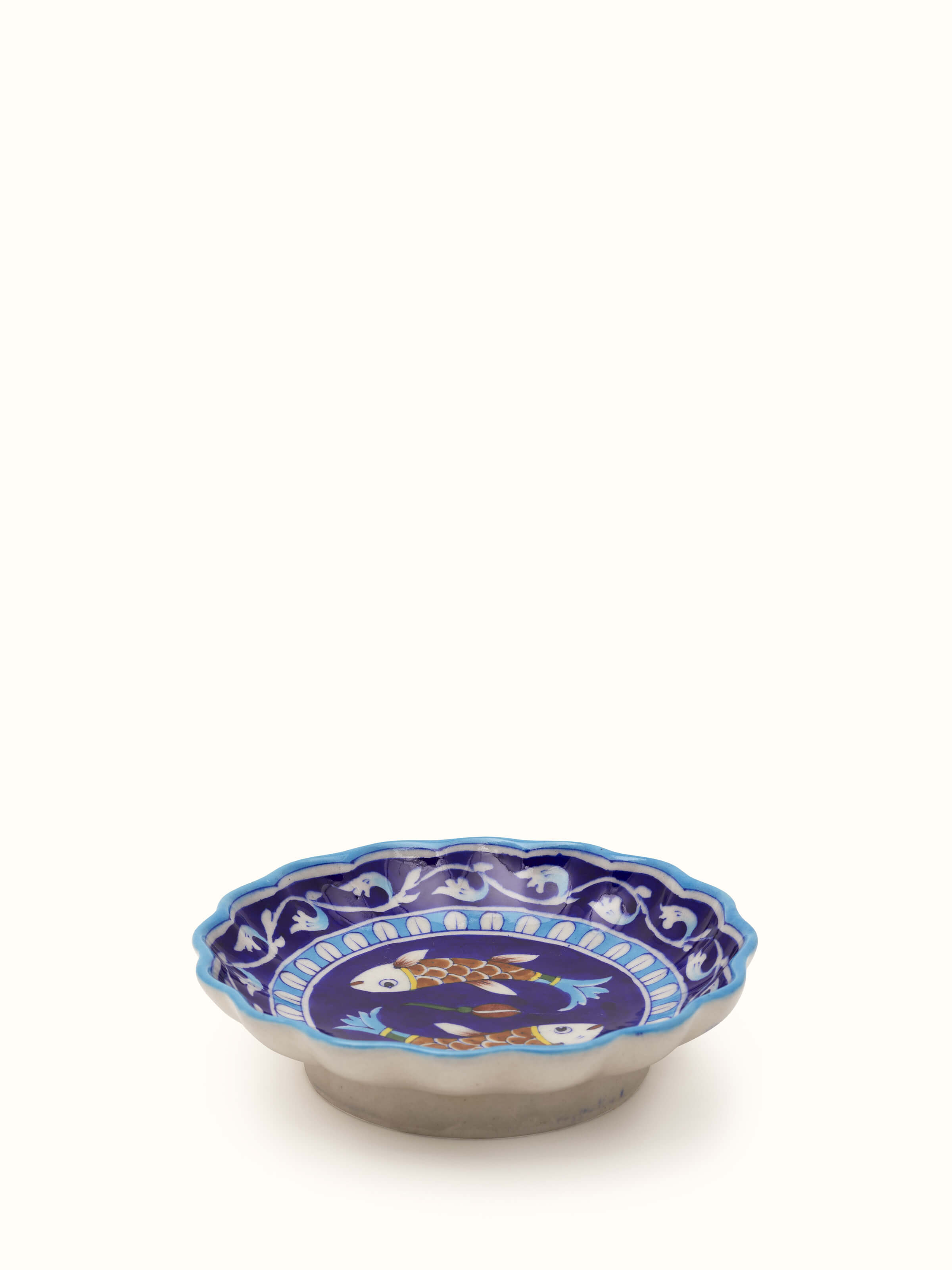 Blue Pottery Ceramic Decorative Plate