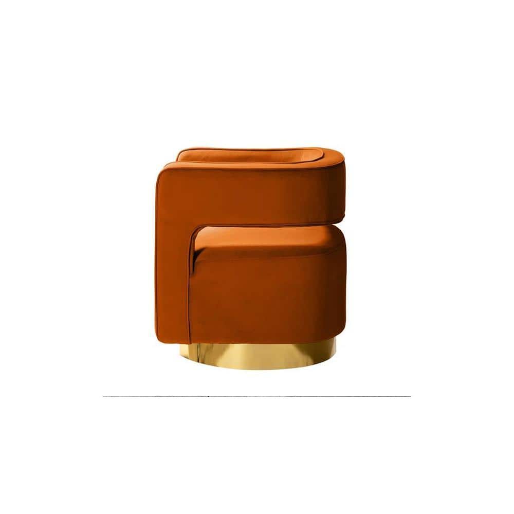 Alson Accent Chair in Orange Colour