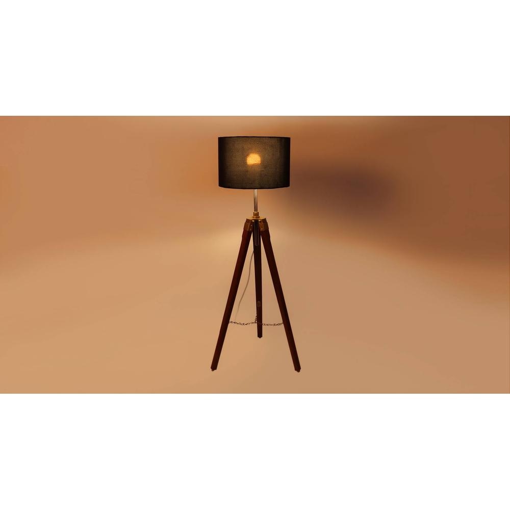 Senara Solid Wood Floor Lamp