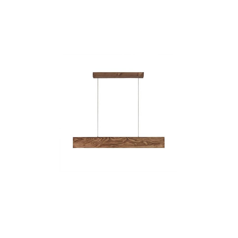 Clara 36 Brown Solid Wood Single Hanging Light