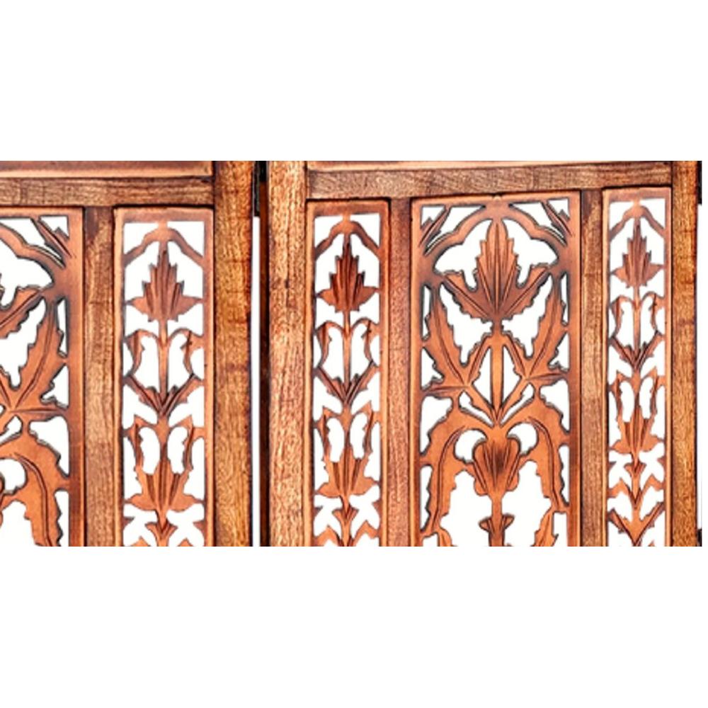 Jolanta Solid Wood 4 Panel Room Divider