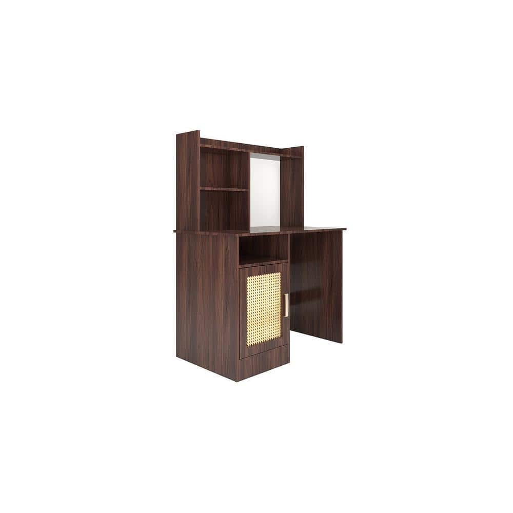 Sayoko Study Table (Rattan Door)