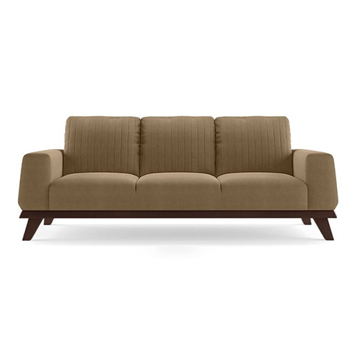 Granada Sofa Set (Colour: Fawn Velvet, Seater: 3+1+1) - Urban Ladder
