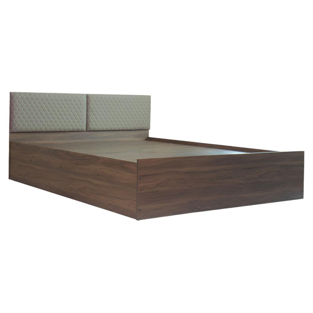 Sutra Engineered Wood Queen Size Bed In Walnut Finish