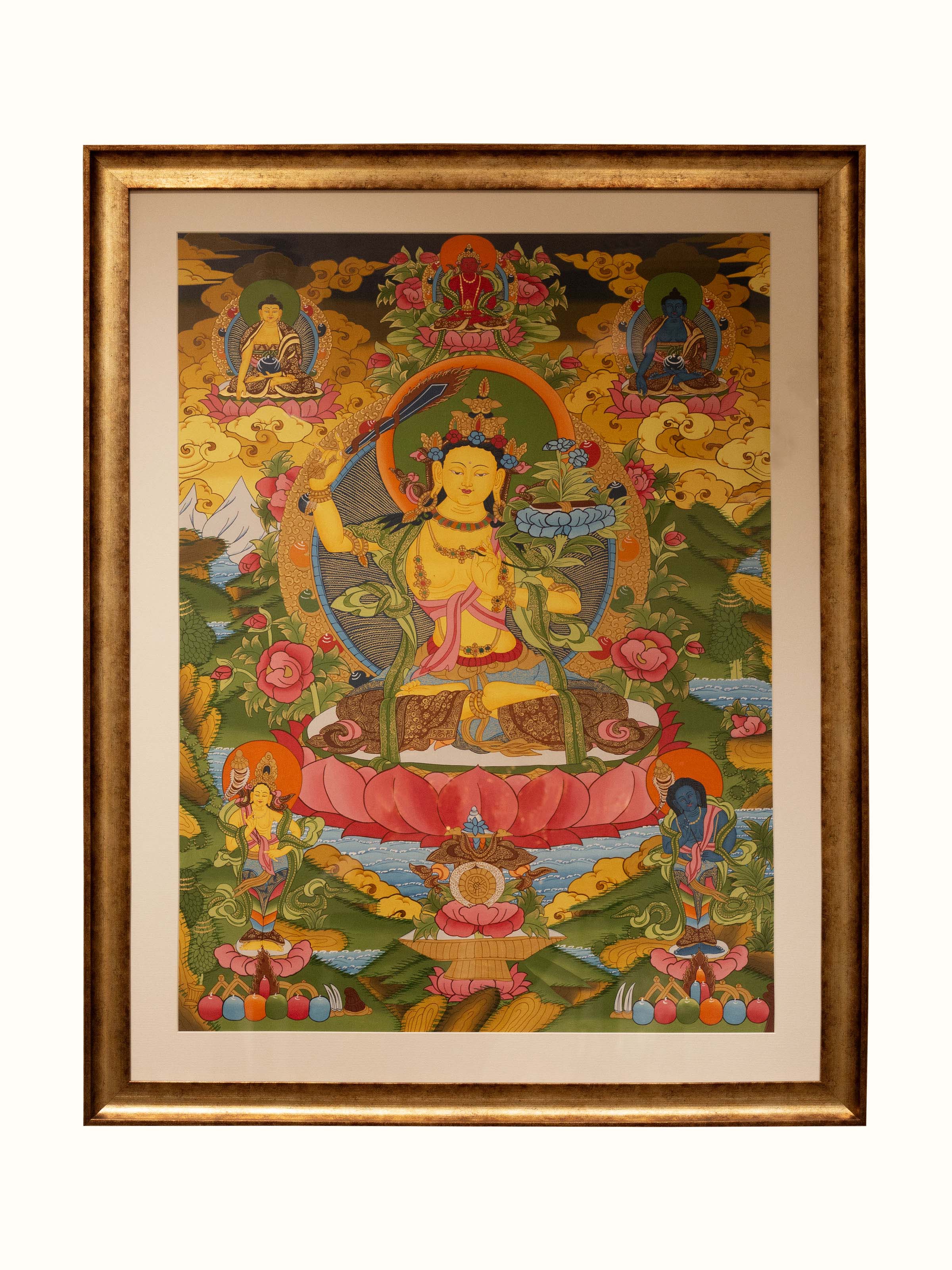 Manjushree Thangka Painting