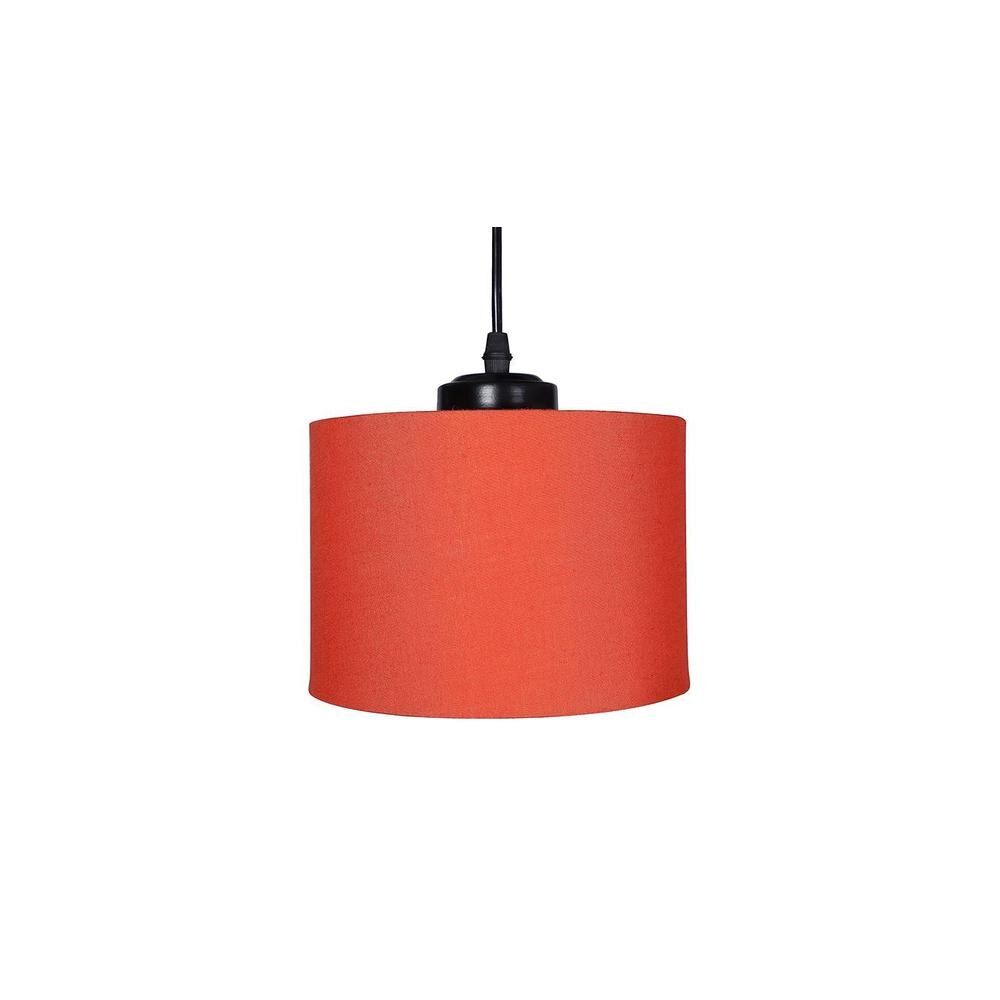 Finnegan Orange Fabric Cluster Hanging Light