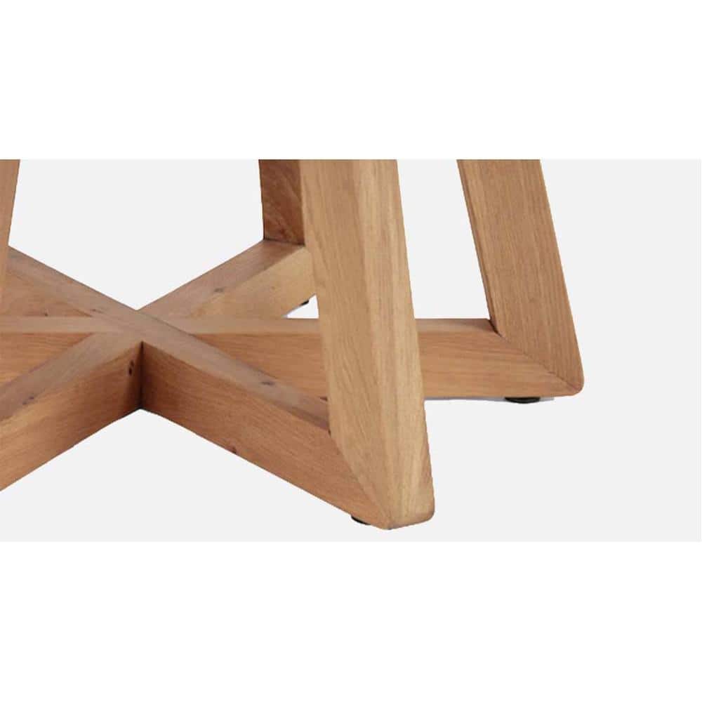 Hormi Series Round Coffee Table With White Stone Top