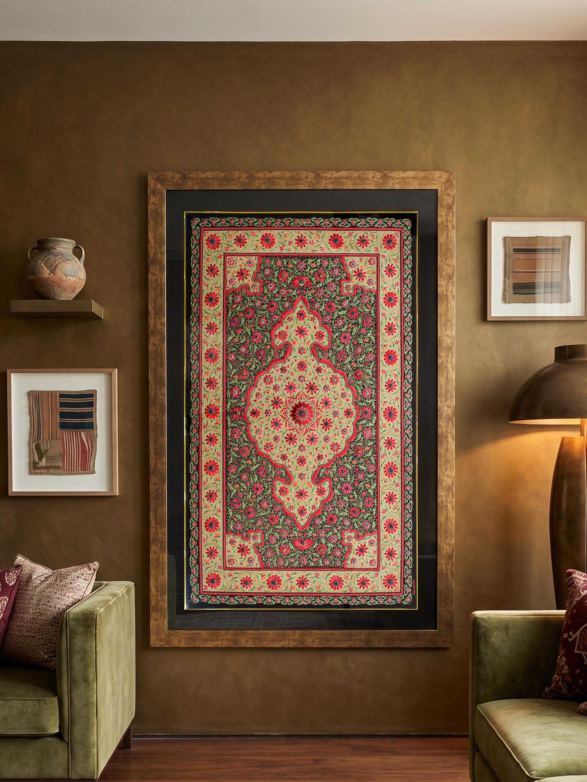 Jeweled Carpet Zardozi Wall Hanging