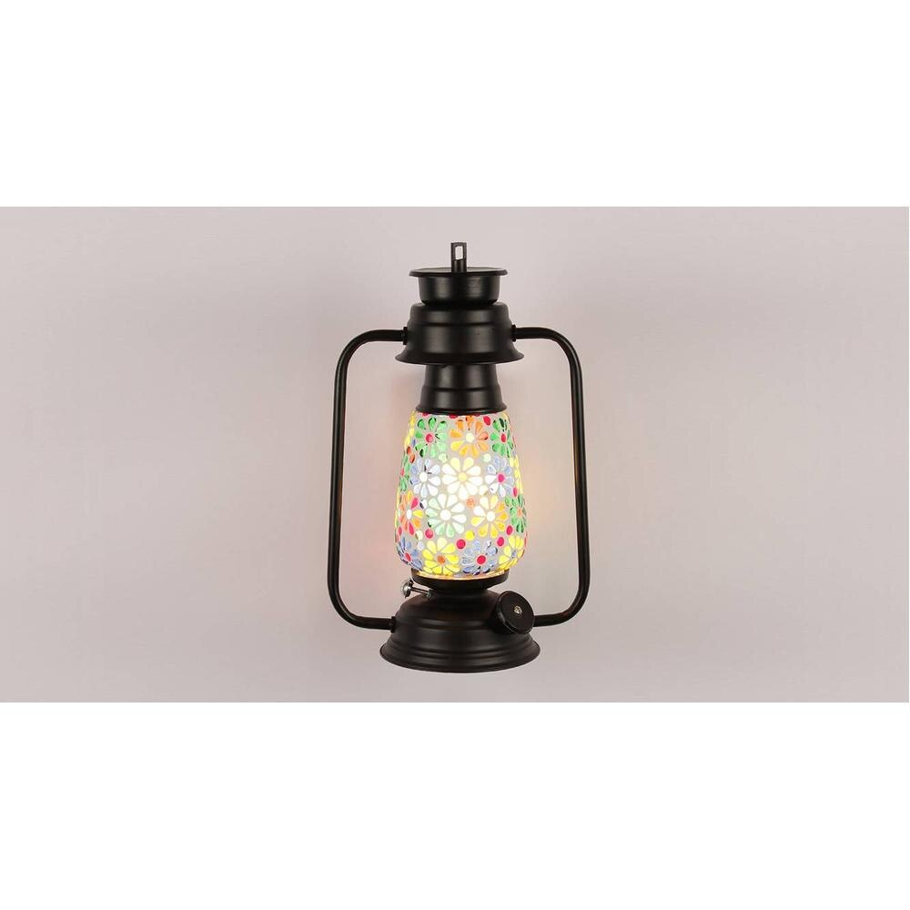 Cosette Multicolor Metal Wall Mounted Lantern Lamp