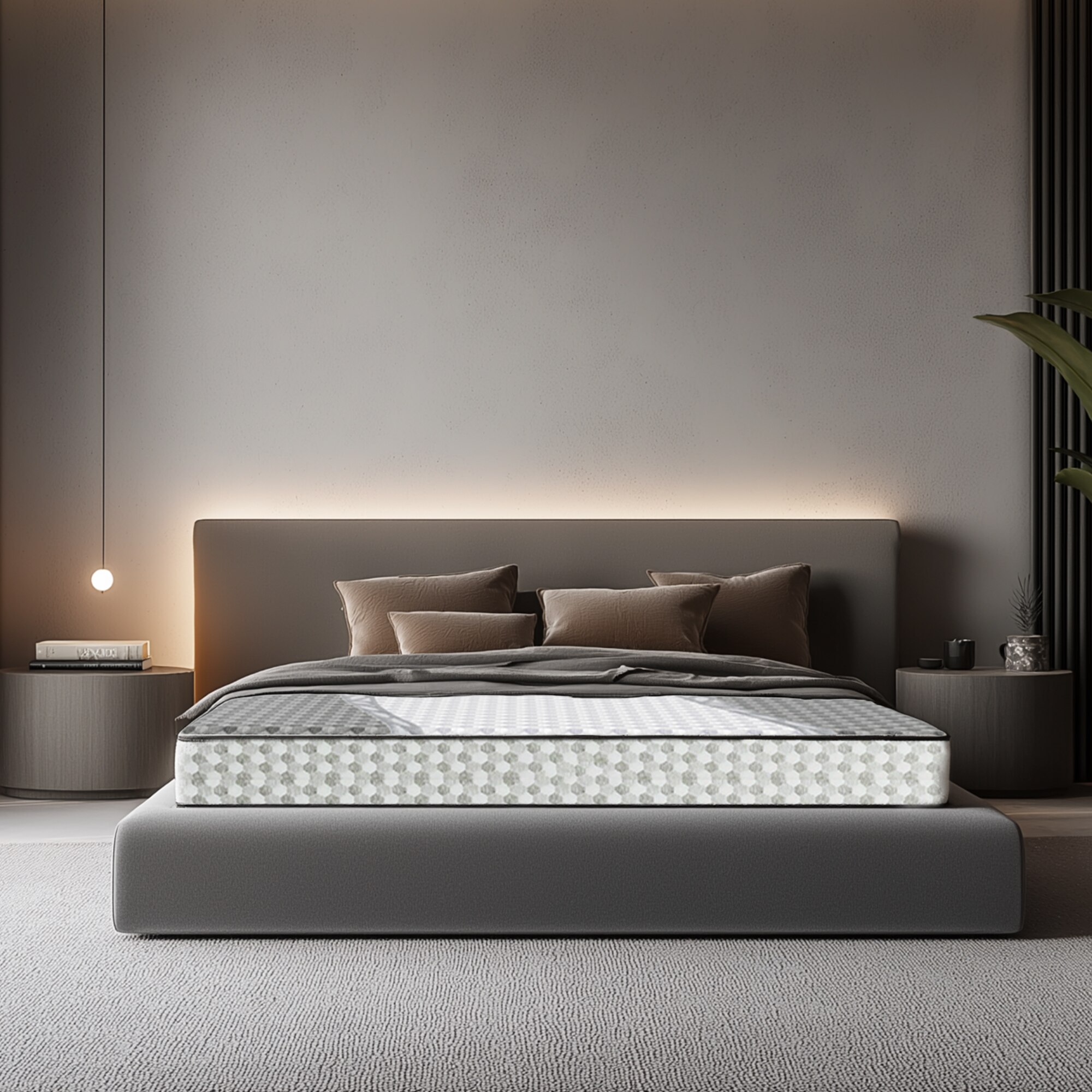 Sleepwell Ortho Pro Foam Acuprofile Resitic High-Resilience (HR) Medium Firm Impression Memory Foam Single Size Mattress (Thickness: 6 Inches, Dimensions: 72 X 35 Inches)
