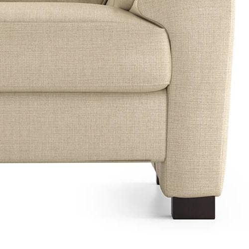Farina Essential 3 Seater Fabric Sofa in Pearl Colour