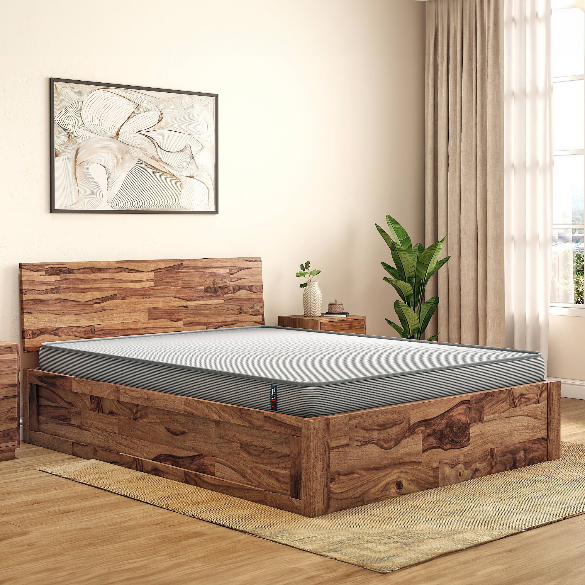 Essential Foam King Size Mattress (Mattress Thickness : 4 Inches, Mattress Dimensions : 78 x 72 in)