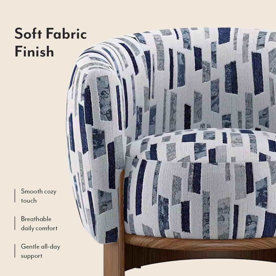 Eclipse Lounge Chair in Pixel Blue Colour