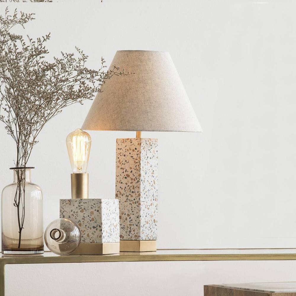 Speckle Table Lamp With Conical Shade