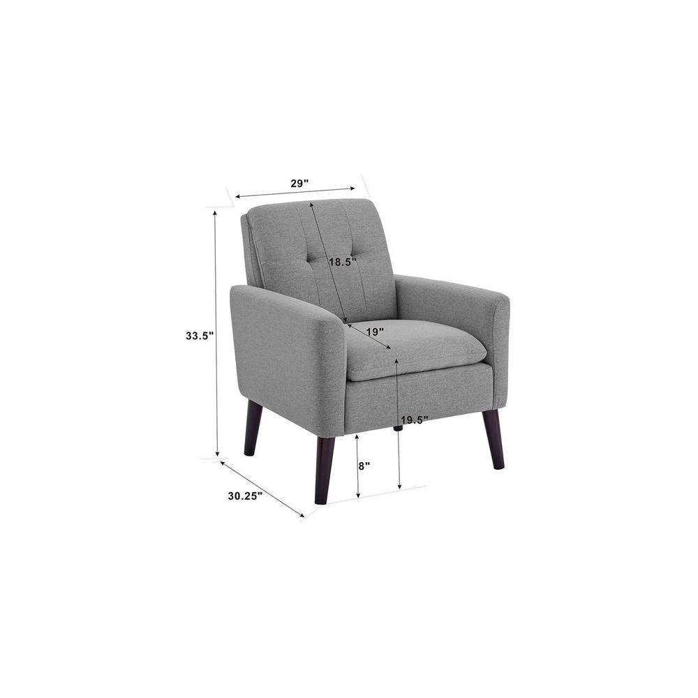Gartman Accent Chair in Grey Colour