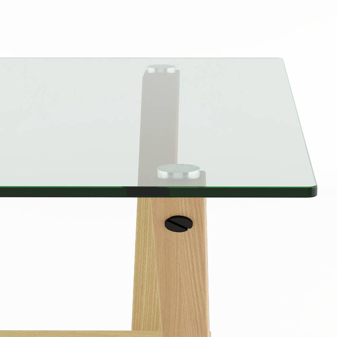 Nobu 6 Seater Glass Top Dining Table