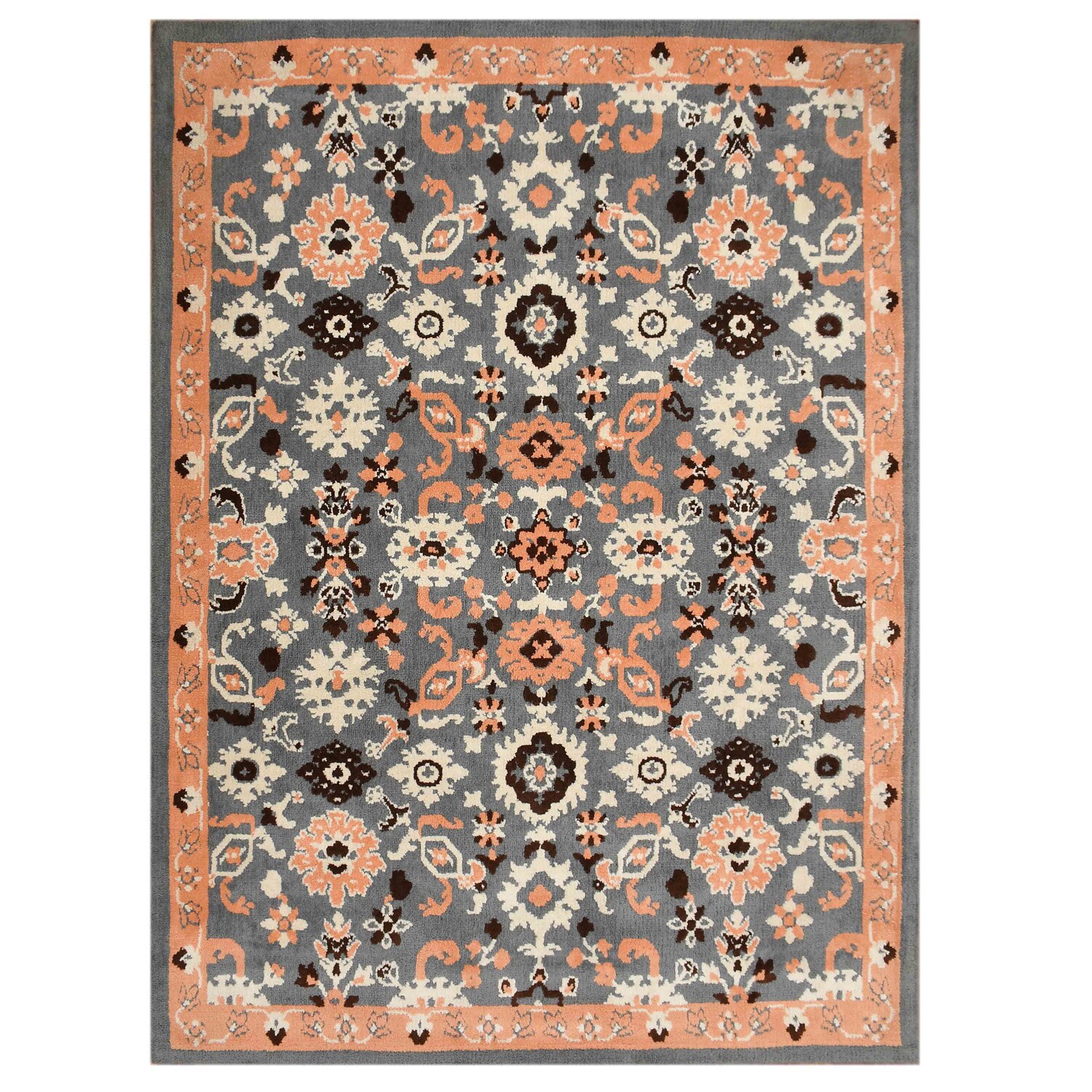 Multicolor Traditional Machine Made Polyester 3 X 5 Feet Carpet