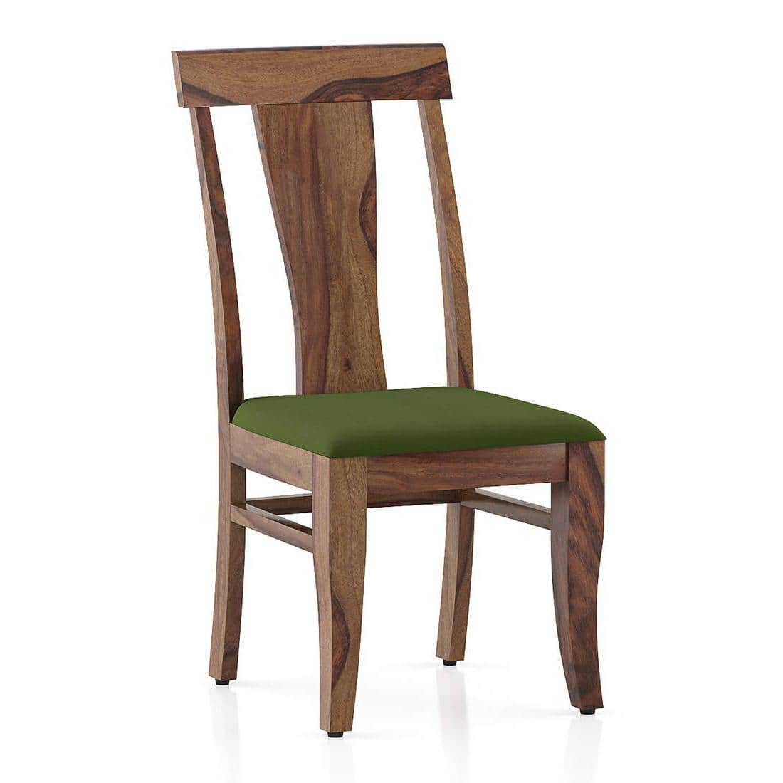 Arabia-Fabio 4 Seater Dining Table With Set Of 4 Chairs Colour-Matty Olive Finish-Teak