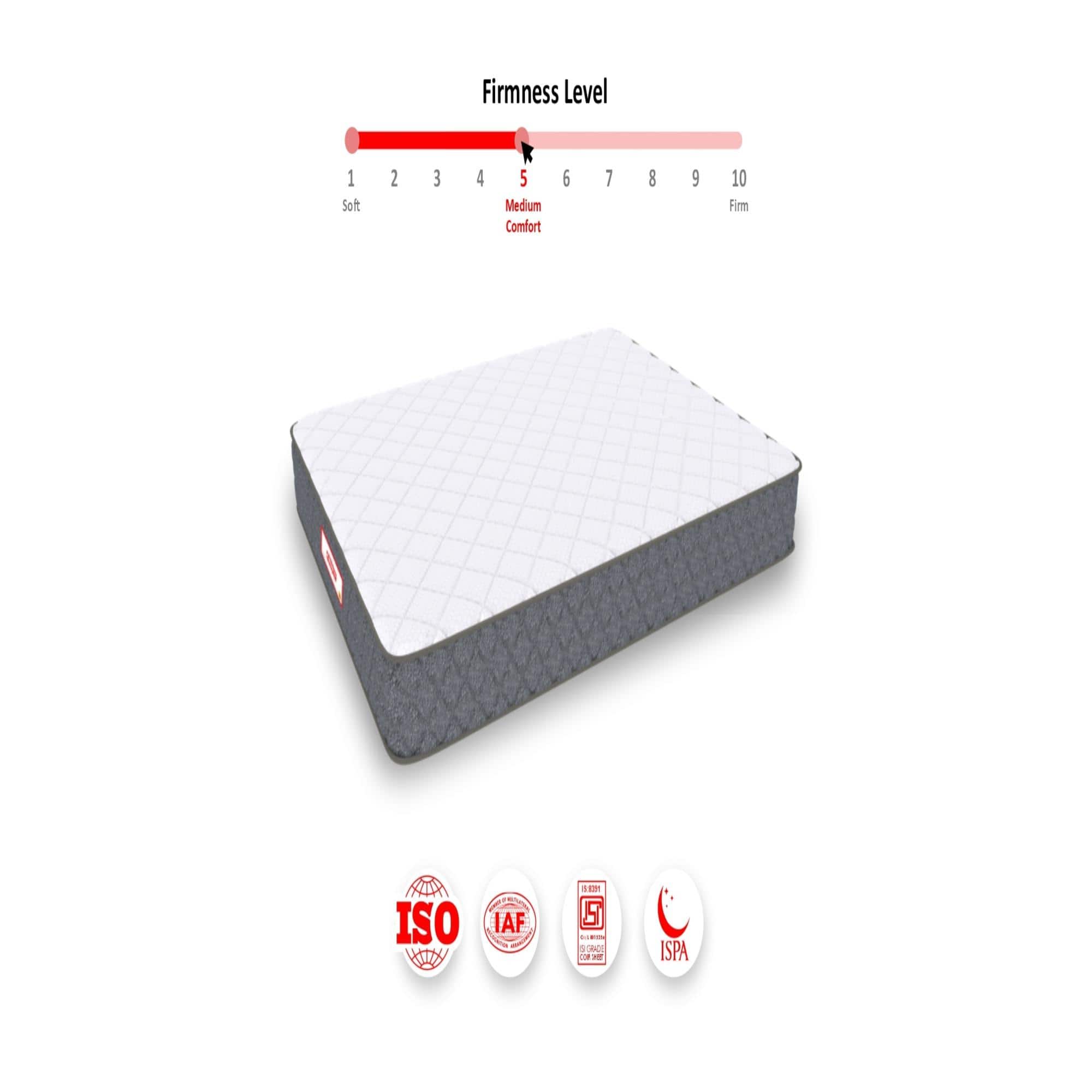 Twin Dlx Dual Comfort SRTX Tech Queen Size Mattress (84 x 60 in, 6 Inches)