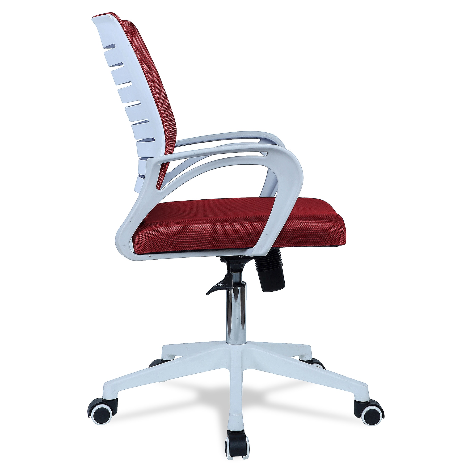 Mmarveal Mid Back Ergonomic Chair in Red Colour