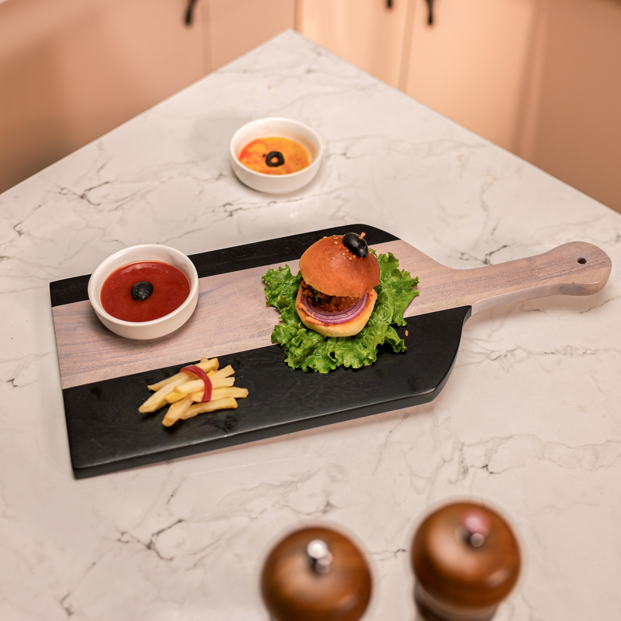 Ireka Homes Chow Acacia Wood Chopping Board – Dual Finish Cutting Board