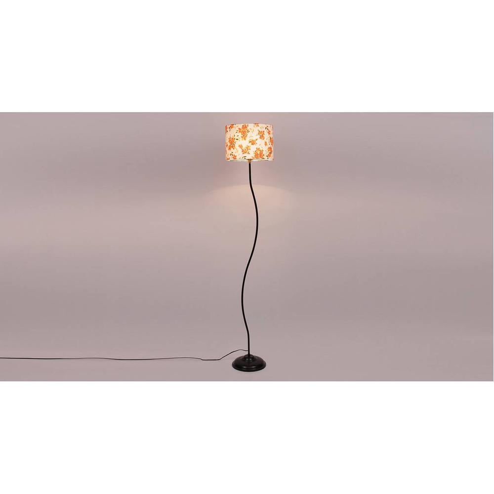 Dorothy Multicolour Cotton Shade Floor Lamp