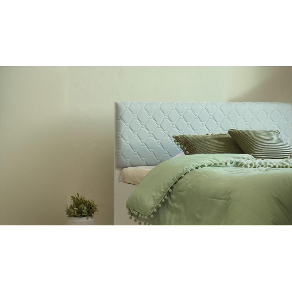 Nakuru Engineered Wood Queen Size Bed In White Finish