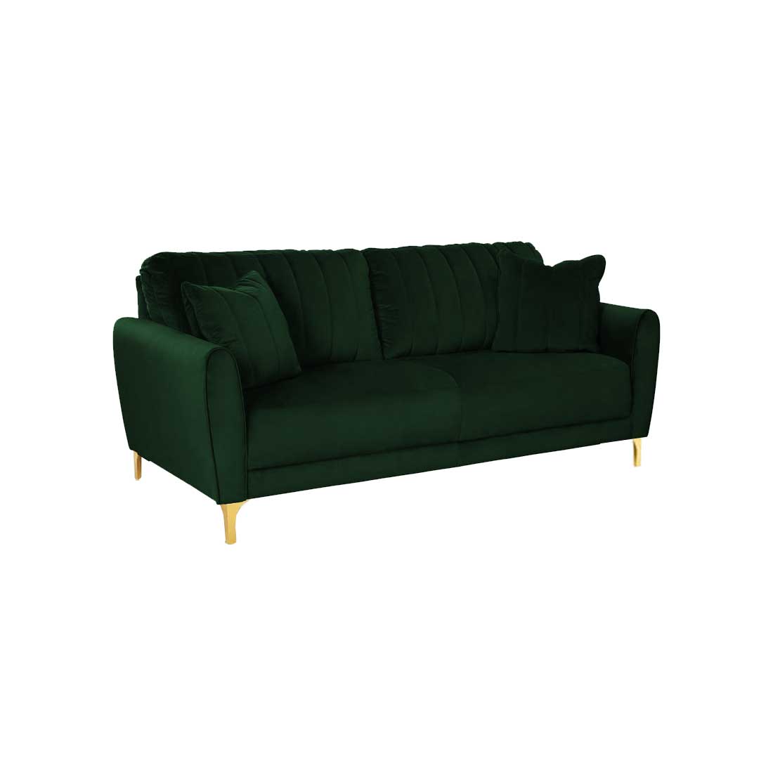 Angle Fabric Sofa (Green)