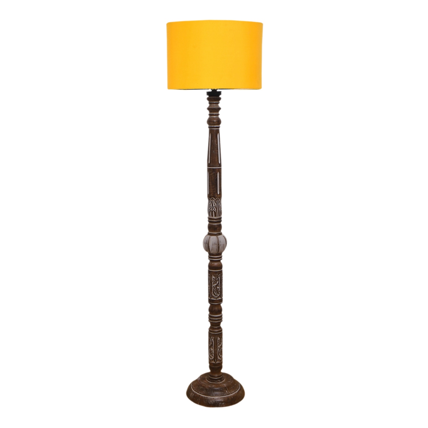 Devansh Wooden Floor Lamp