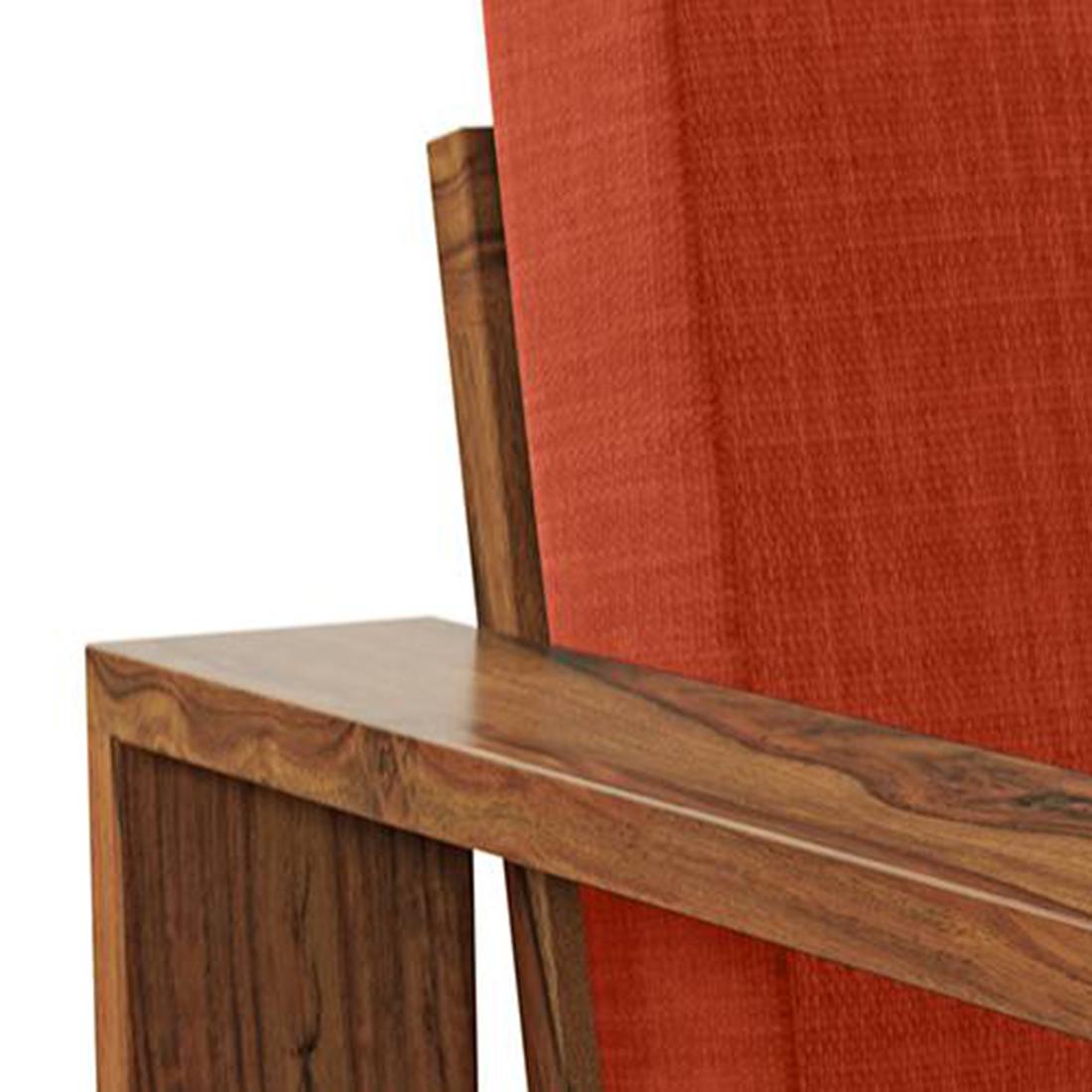 Parson 2 Seater Wooden Sofa In Teak Finish (Lava)