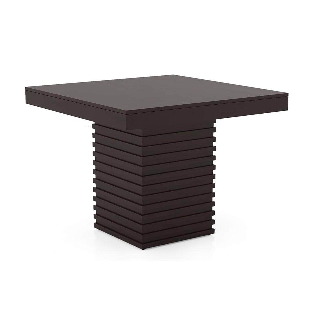 Julian 4 Seater Dining Table With Set Of 4 Oribi Upholstered Dining Chairs (Colour- Avocado Green, Finish- Mahogany)