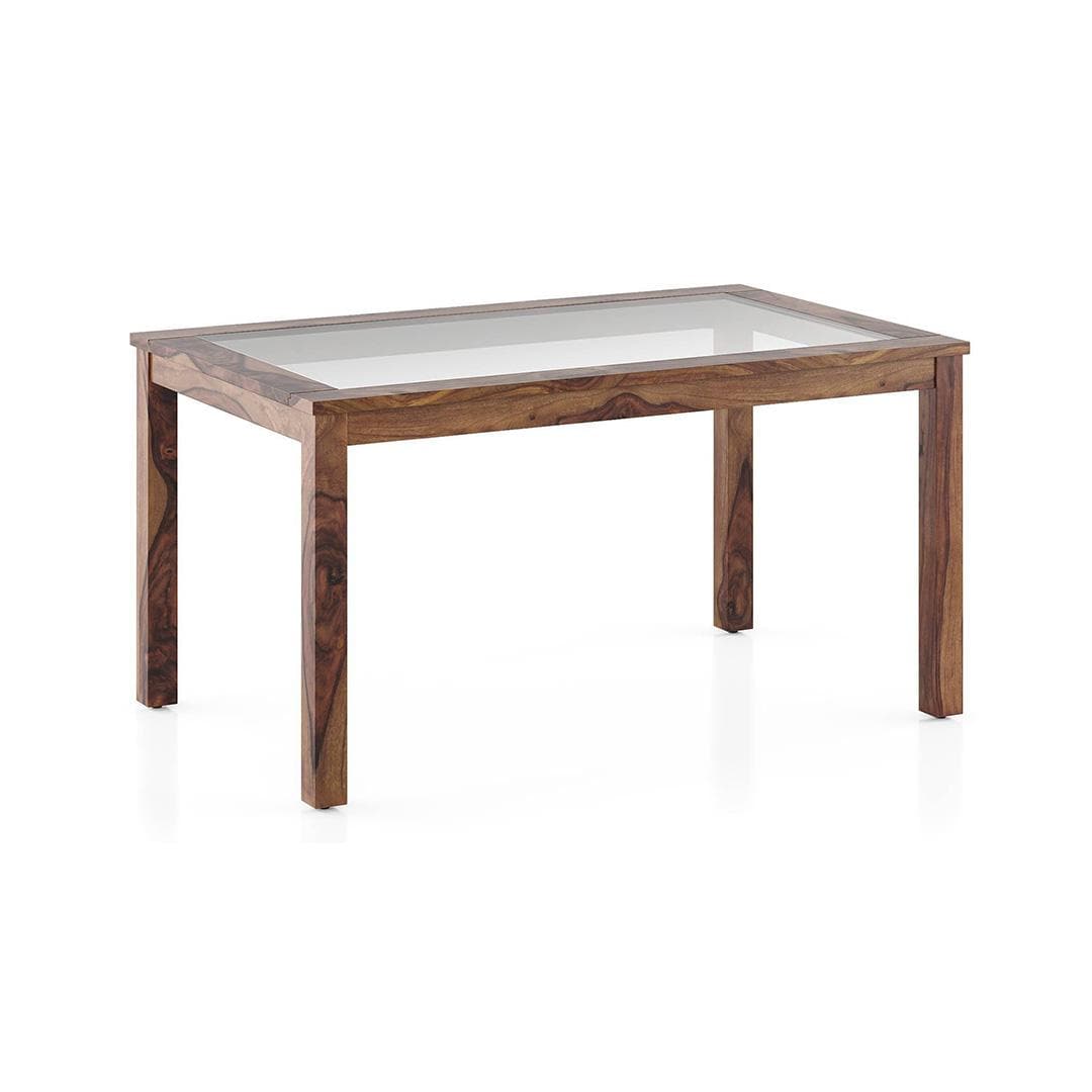 Floyd 6 Seater Dining Table Glass Top With Set Of 6 Kerry Dining Chairs