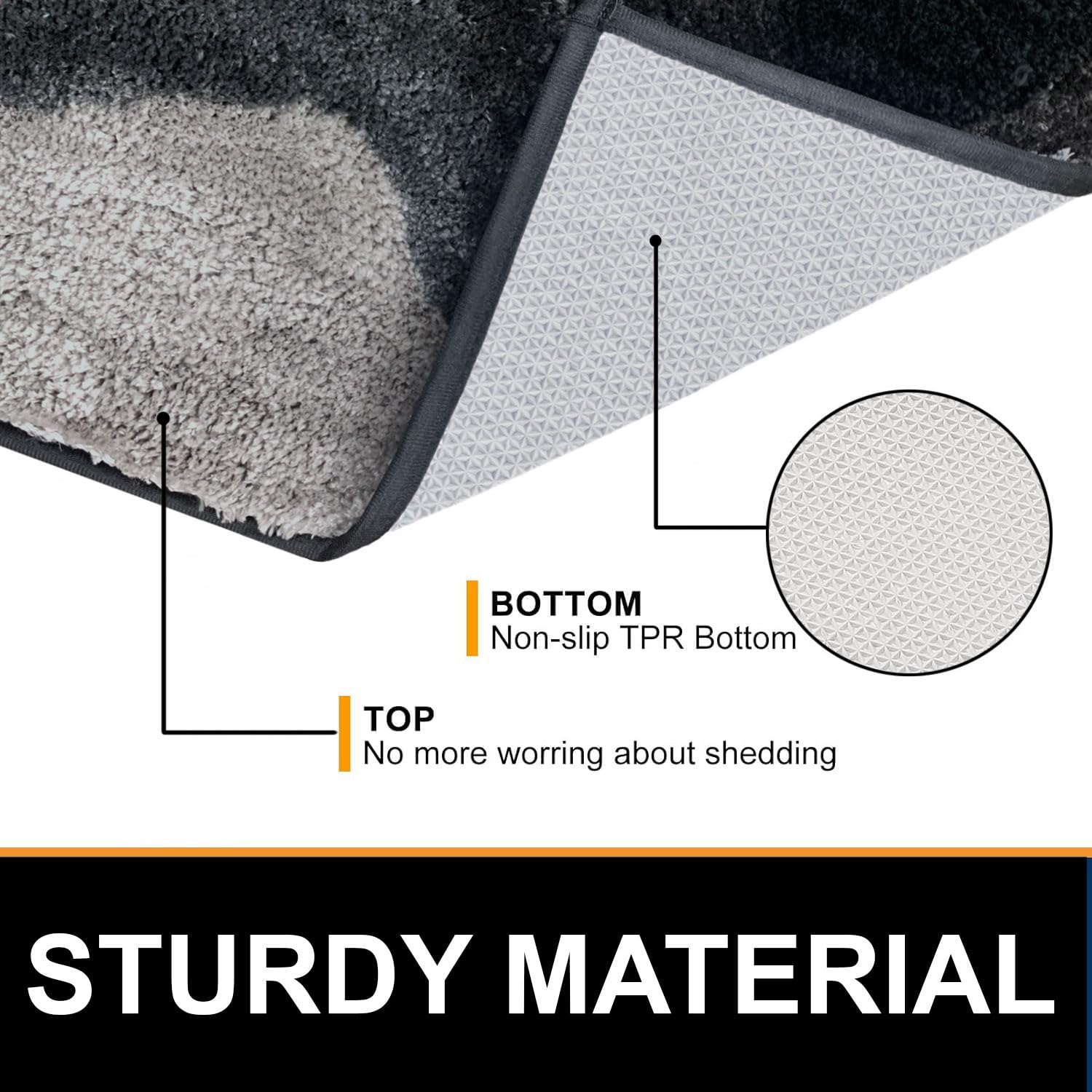 Luxe Home Super Soft Macau Waves Bath Mat(40x60 cm) - Pack of 1