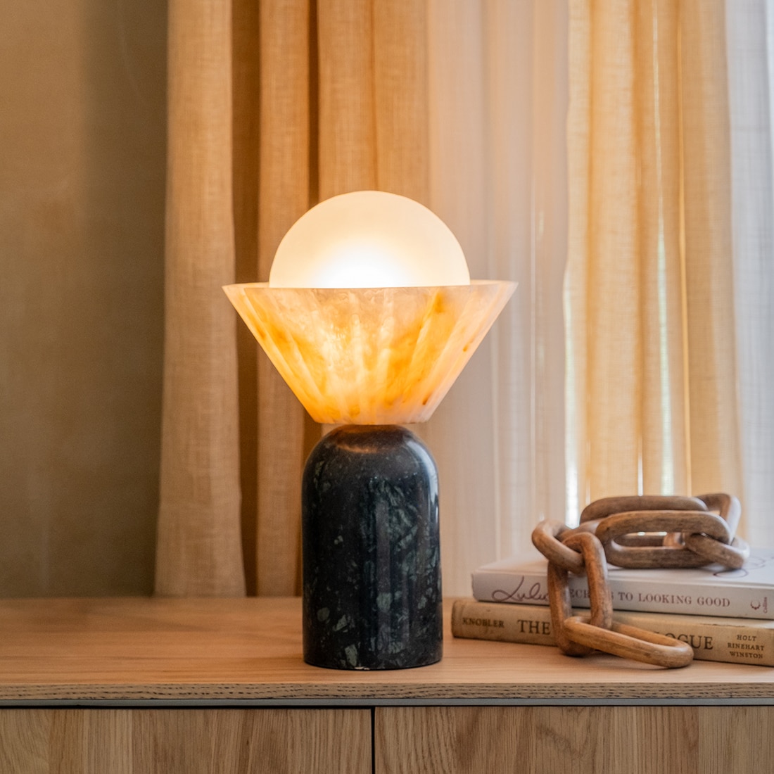 Pollux Handcrafted Table Lamp - Orange Tree