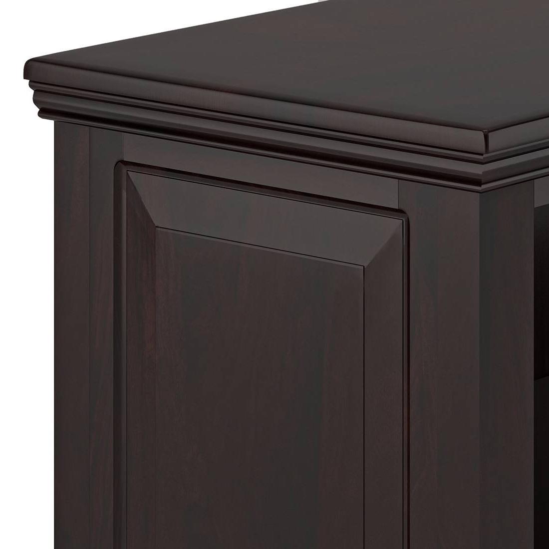 Mateo Solid Wood Bookshelf in Mahogany Finish