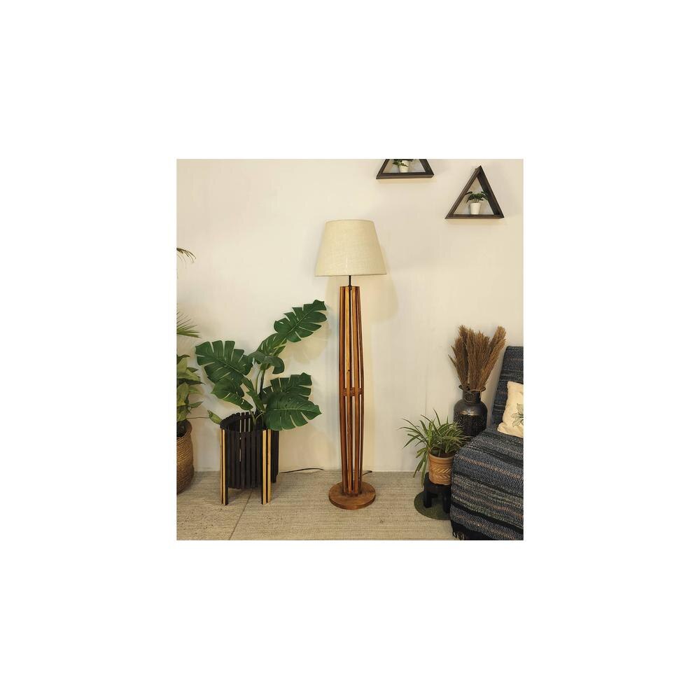 Tall Boy Black Jute Floor Lamp with Black Jute Base