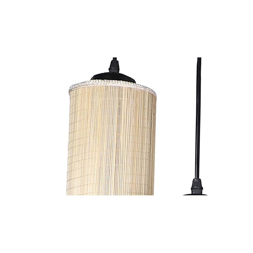 Dax Beige Bamboo Cluster Hanging Light
