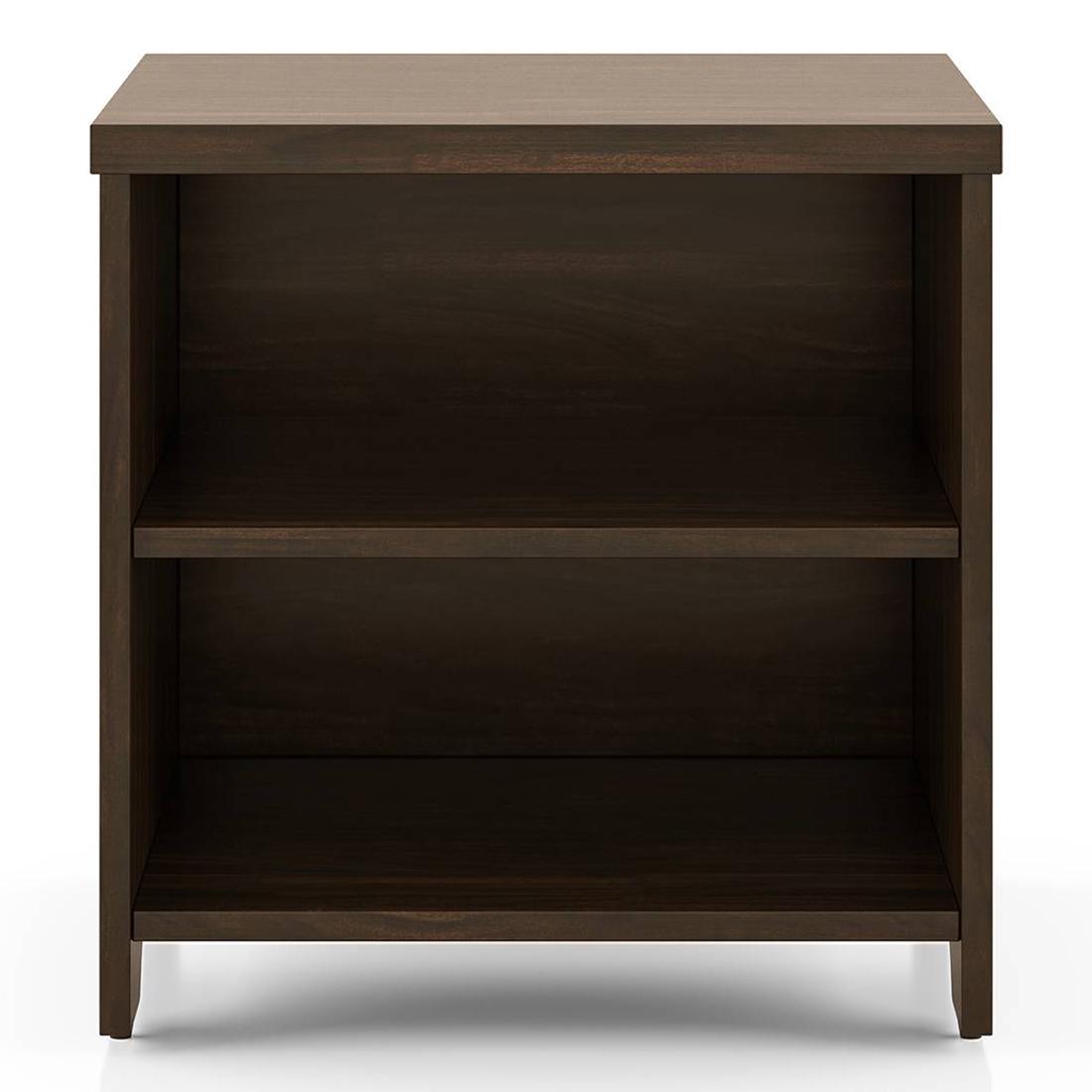 Misosa Engineered Wood Bedside Table in Californian Walnut Finish
