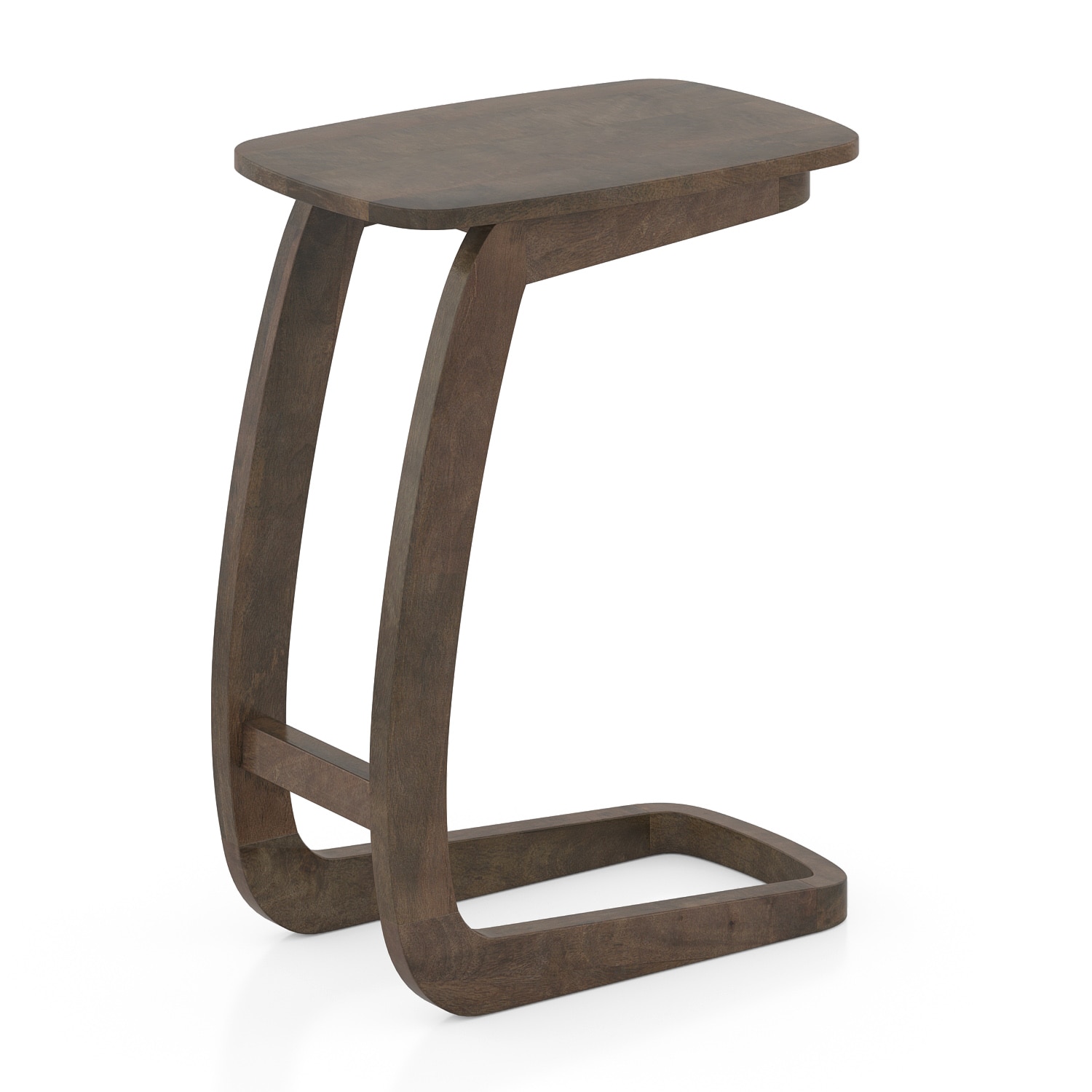 Forma Solid Wood C Table In Danish Walnut Finish