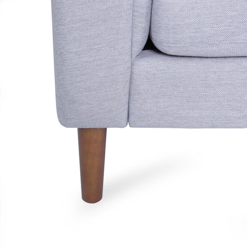 Mid Century Fabric Sofa (Grey)
