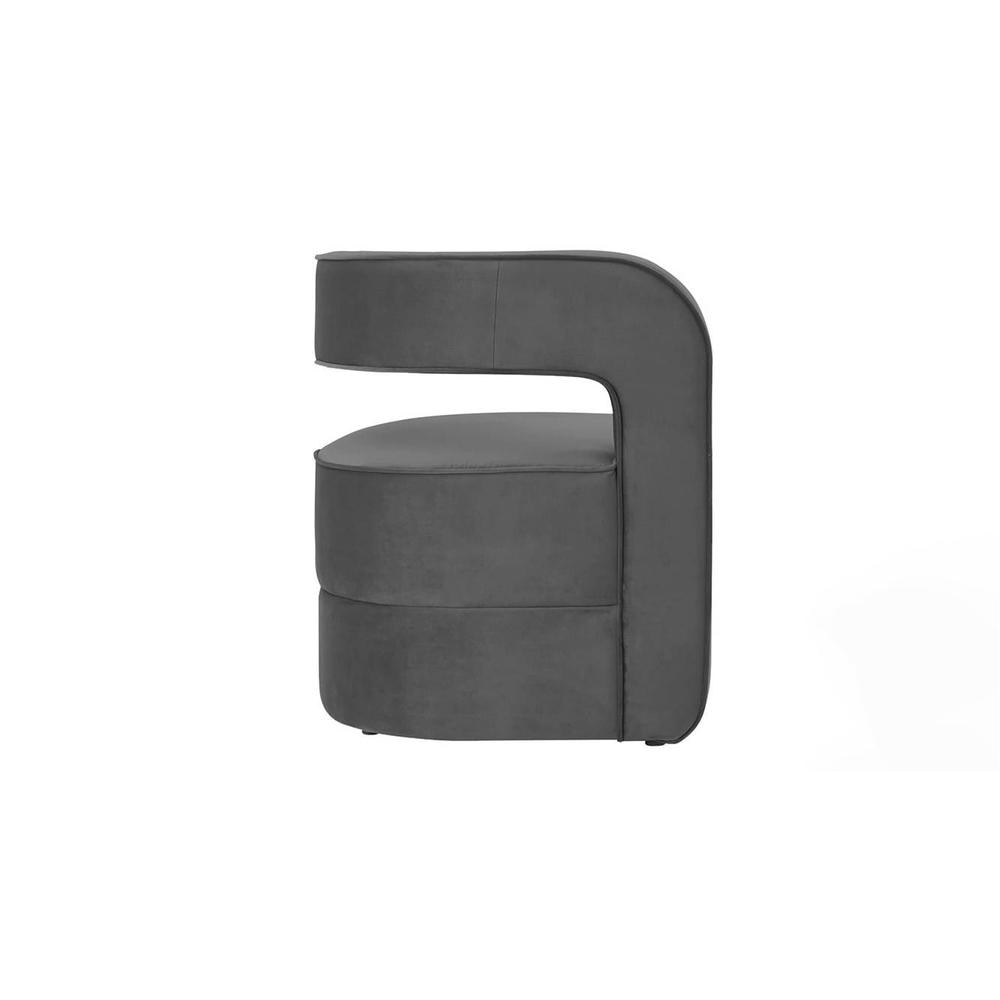 Jordy Accent Chair in Dark Grey Colour