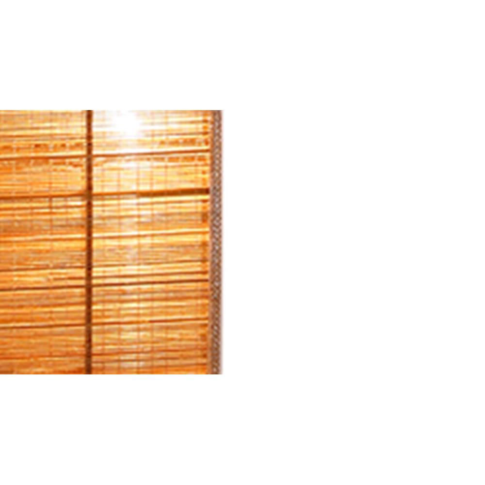 Whondon Black Bamboo Shade Floor Lamp