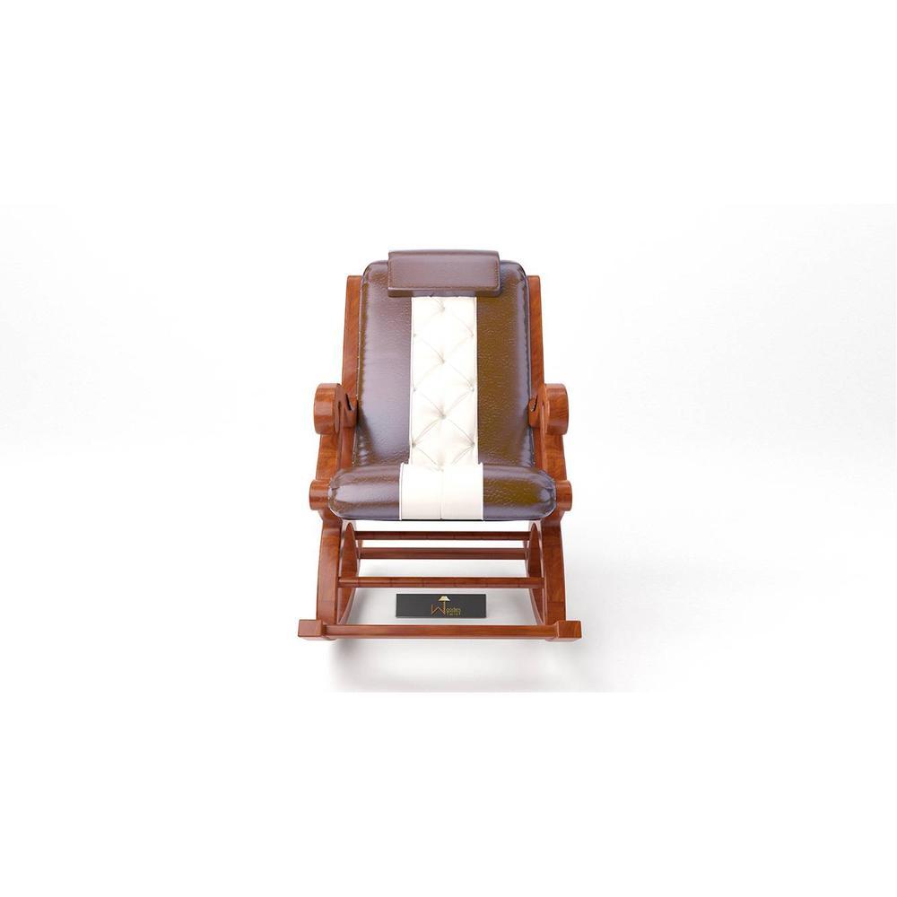 Shauna Solid Wood Rocking Chair in Grey Colour